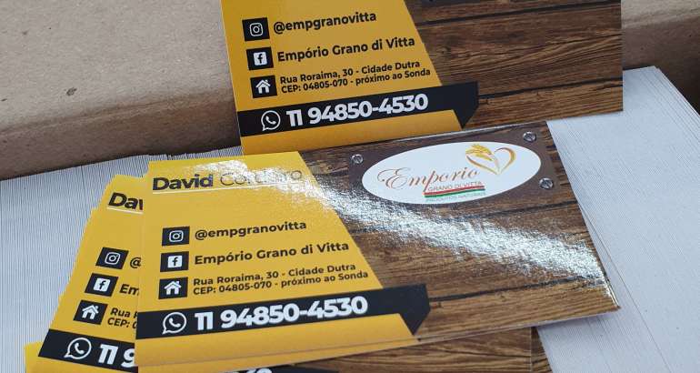 Cartão de Visita UV