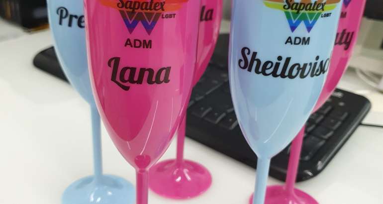 Taça para Champanhe Personalizada